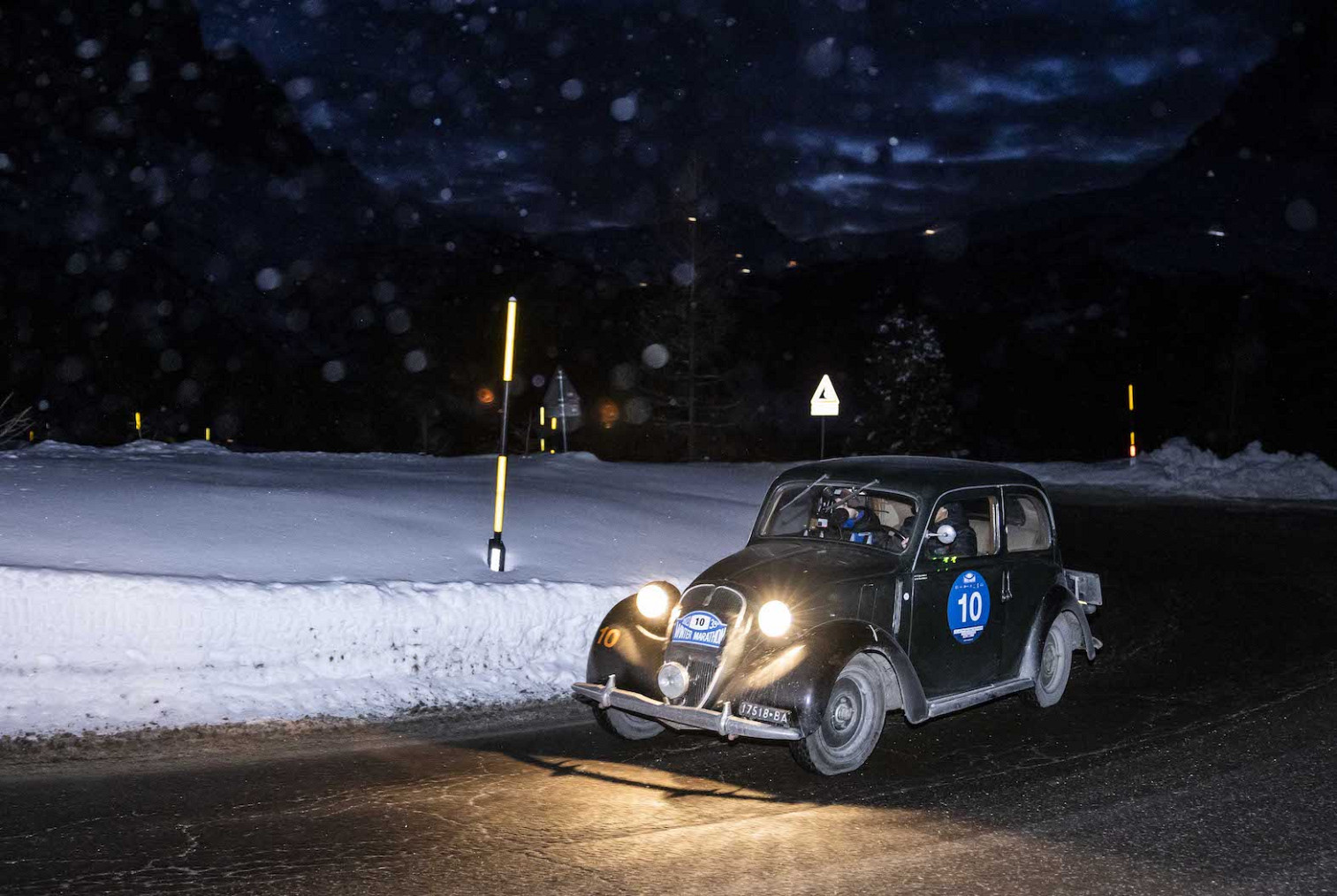 Barcella-Ghidotti have won the Winter Marathon 2023 on a 1938 Fiat 508 C