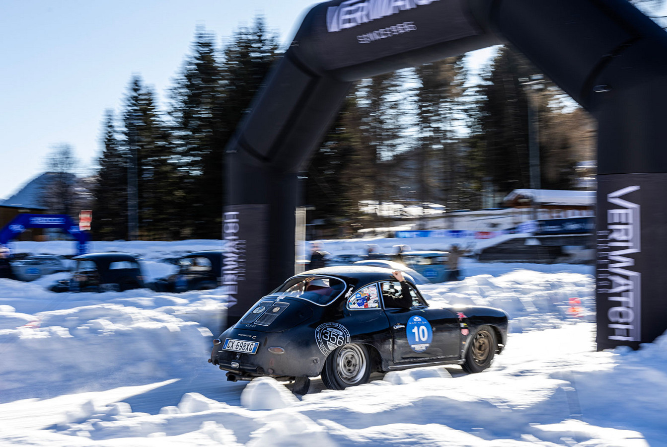 A Barcella-Ghidotti su Fiat 508 C del 1938 il Trofeo Veriwatch sul lago ghiacciato